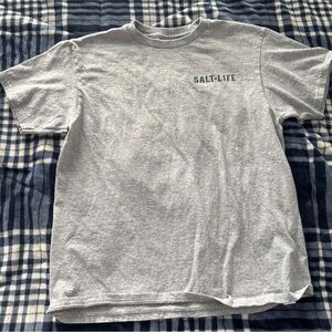 NWOT Salt Life Gray V-Neck T-Shirt Youth Large